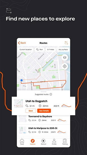 Strava, скриншот 2